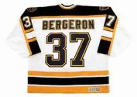 PATRICE BERGERON Boston Bruins 2005 CCM Vintage Away NHL Hockey Jersey 