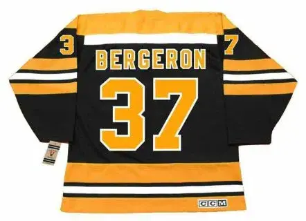 PATRICE BERGERON Boston Bruins 2006 CCM Vintage Throwback NHL Hockey Jersey 