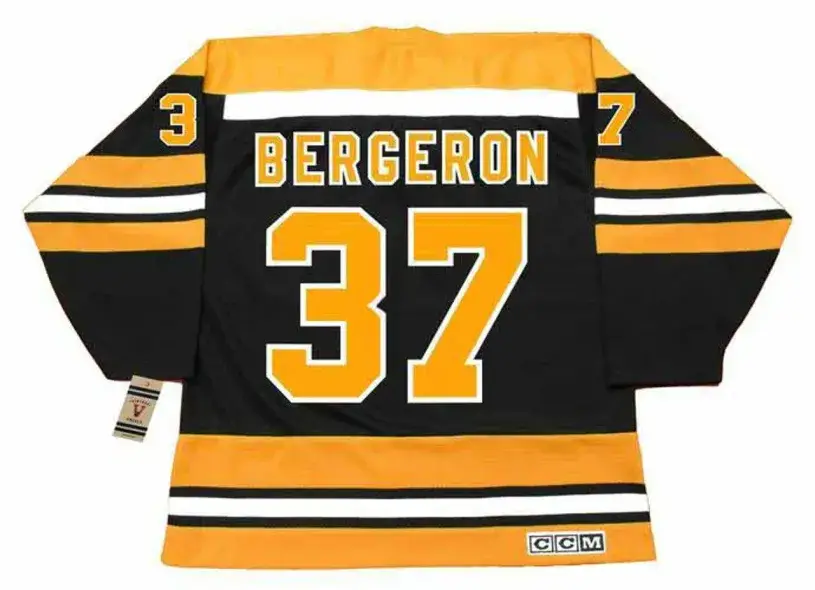 PATRICE BERGERON Boston Bruins 2006 CCM Vintage Throwback NHL Hockey Jersey 