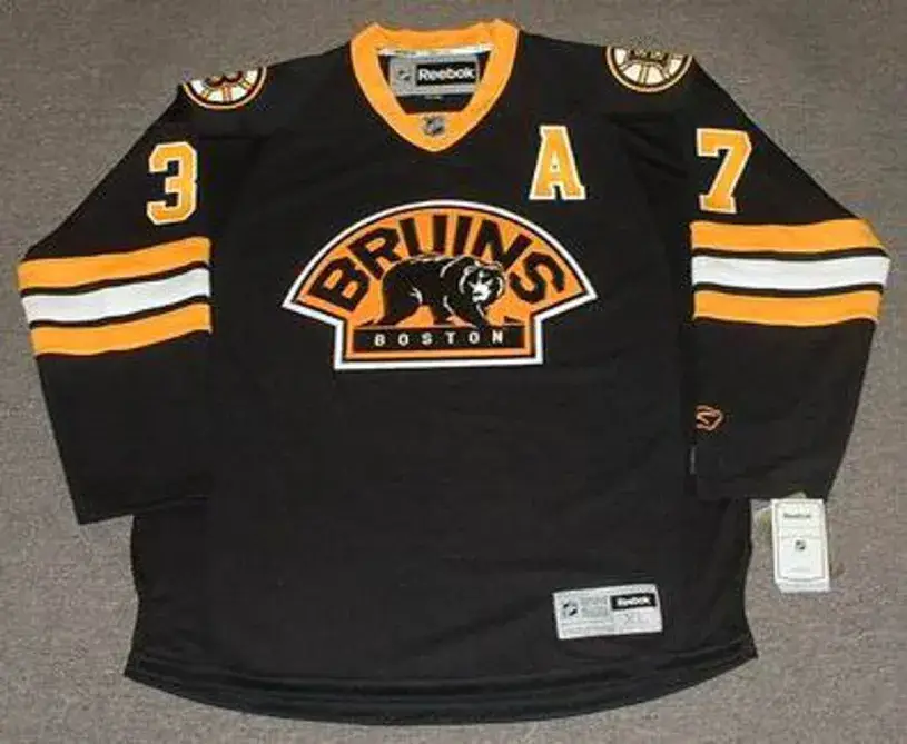 PATRICE BERGERON Boston Bruins 2011 REEBOK Alternate Throwback NHL Hockey Jersey