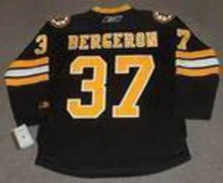 PATRICE BERGERON Boston Bruins 2011 REEBOK Alternate Throwback NHL Hockey Jersey 