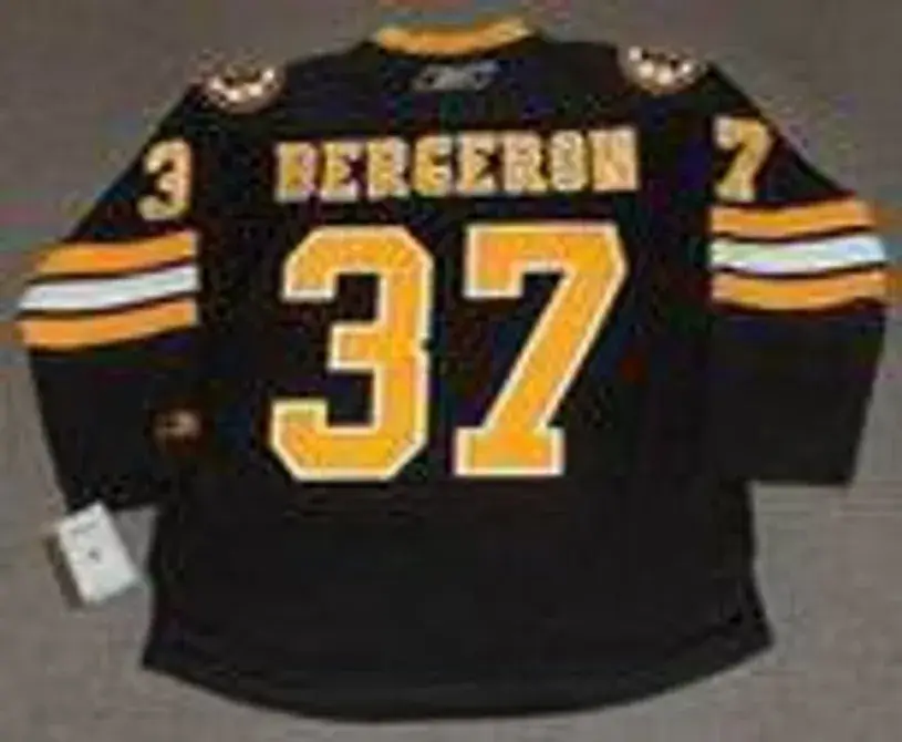 PATRICE BERGERON Boston Bruins 2011 REEBOK Alternate Throwback NHL Hockey Jersey 