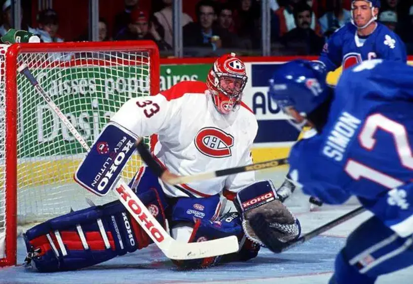 PATRICK ROY Montreal Canadiens 1993 Home CCM Throwback NHL Hockey Jersey 