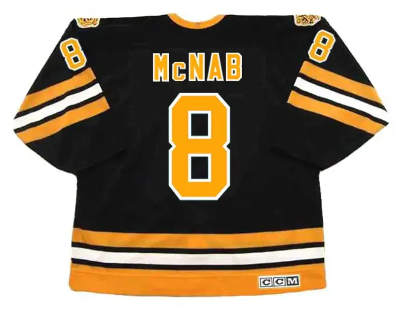 PETER McNAB Boston Bruins 1978 CCM Vintage Throwback NHL Hockey Jersey 