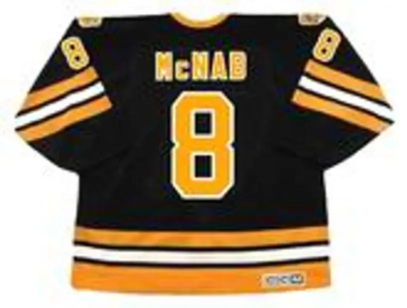 PETER McNAB Boston Bruins 1978 CCM Vintage Throwback NHL Hockey Jersey 