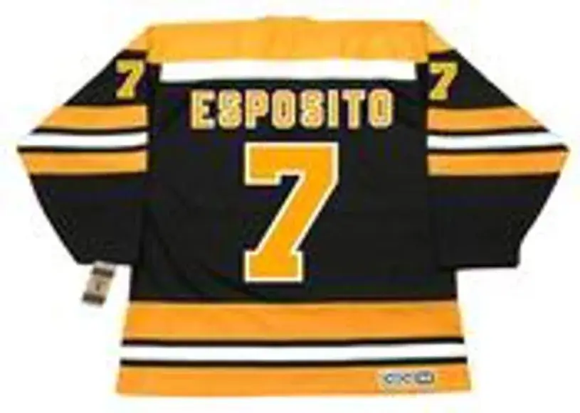 PHIL ESPOSITO Boston Bruins 1974 CCM Vintage Throwback NHL Hockey Jersey 