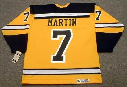 PIT MARTIN Boston Bruins 1966 CCM Vintage Throwback NHL Jersey 