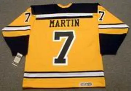 PIT MARTIN Boston Bruins 1966 CCM Vintage Throwback NHL Jersey 
