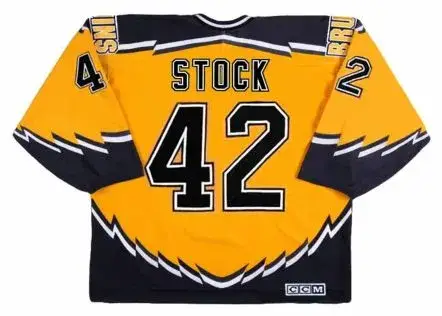 PJ STOCK Boston Bruins 2002 CCM Throwback Alternate NHL Hockey Jersey 