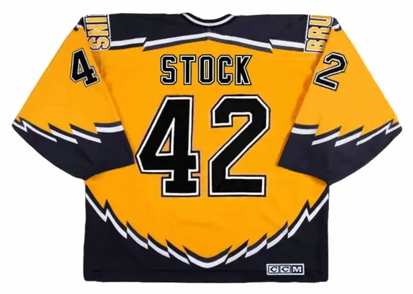 PJ STOCK Boston Bruins 2002 CCM Throwback Alternate NHL Hockey Jersey 