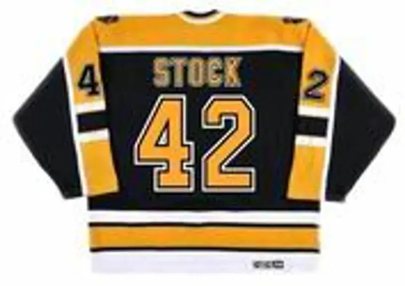PJ STOCK Boston Bruins 2002 CCM Vintage Away NHL Hockey Jersey 