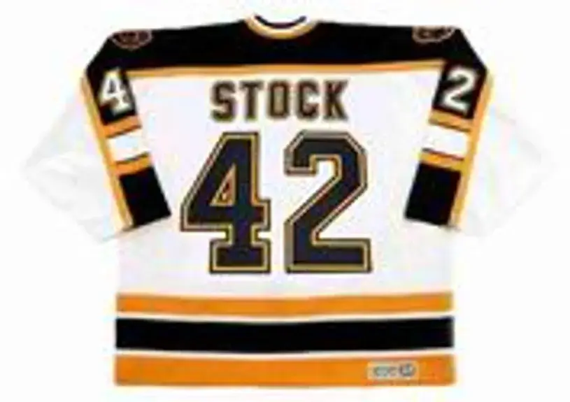 PJ STOCK Boston Bruins 2002 CCM Vintage Home NHL Hockey Jersey 