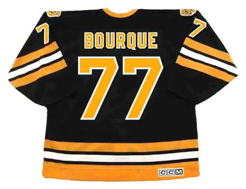 RAYMOND BOURQUE Boston Bruins 1990 Away CCM Throwback NHL Hockey Jersey 