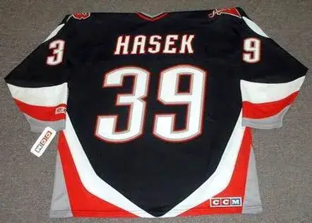DOMINIK HASEK Buffalo Sabres 1999 Away CCM NHL Vintage Throwback Jersey 