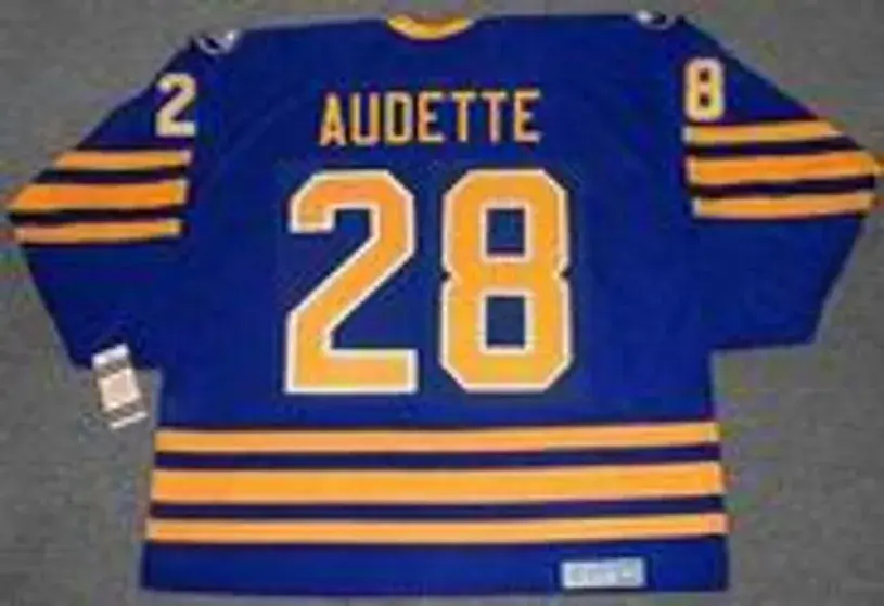 DONALD AUDETTE Buffalo Sabres 1993 CCM Vintage Throwback NHL Hockey Jersey 