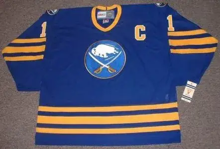 GILBERT PERREAULT Buffalo Sabres 1984 Away CCM Vintage Throwback Hockey Jersey