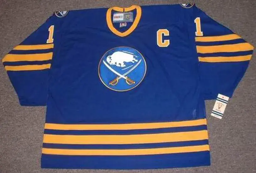 GILBERT PERREAULT Buffalo Sabres 1984 Away CCM Vintage Throwback Hockey Jersey