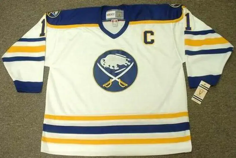 GILBERT PERREAULT Buffalo Sabres 1984 Home CCM Vintage Throwback Hockey Jersey