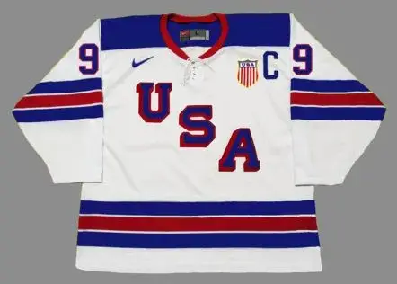 JACK EICHEL 2014 USA Nike Throwback Hockey Jersey