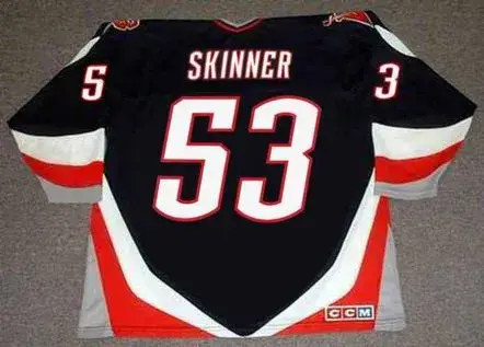 JEFF SKINNER Buffalo Sabres 1990’s CCM Vintage NHL Throwback Jersey 