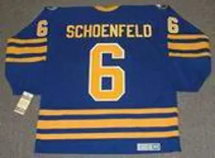 JIM SCHOENFELD Buffalo Sabres 1976 CCM Vintage Throwback NHL Hockey Jersey 