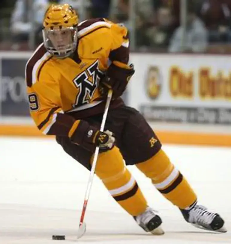 KYLE OKPOSO Minnesota Gophers 2007 NCAA Throwback Hockey Jersey 