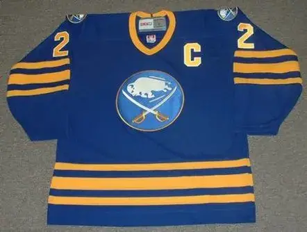 LINDY RUFF Buffalo Sabres 1988 CCM Vintage Throwback Away NHL Hockey Jersey