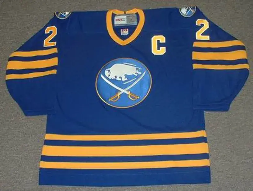 LINDY RUFF Buffalo Sabres 1988 CCM Vintage Throwback Away NHL Hockey Jersey