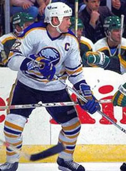 LINDY RUFF Buffalo Sabres 1988 CCM Vintage Throwback Home Hockey Jersey 