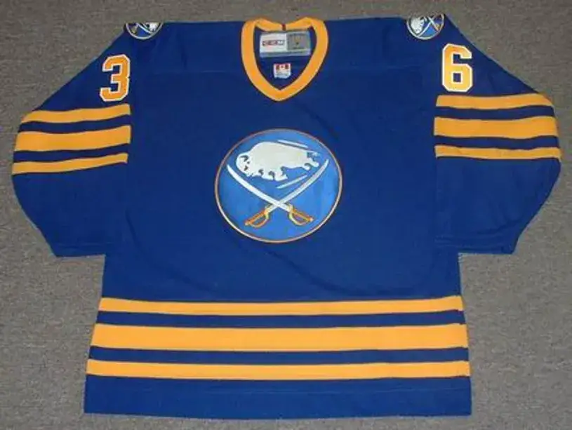 MATTHEW BARNABY Buffalo Sabres 1995 CCM Vintage Throwback NHL Hockey Jersey