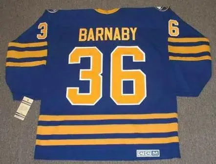 MATTHEW BARNABY Buffalo Sabres 1995 CCM Vintage Throwback NHL Hockey Jersey 