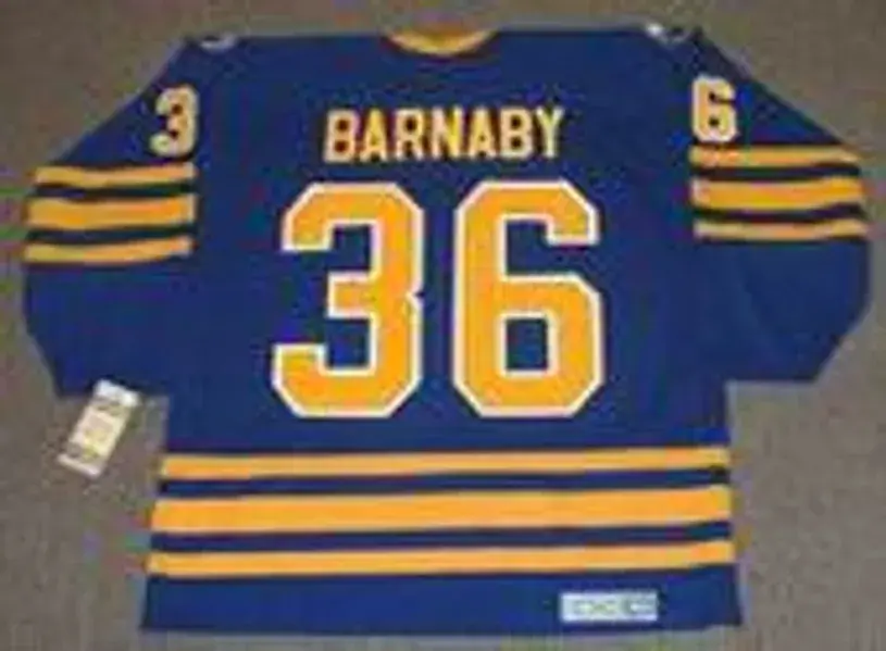 MATTHEW BARNABY Buffalo Sabres 1995 CCM Vintage Throwback NHL Hockey Jersey 