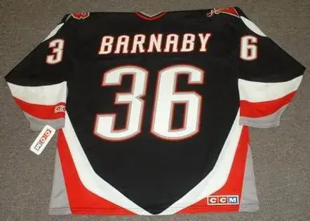 MATTHEW BARNABY Buffalo Sabres 1996 CCM Throwback NHL Jersey 