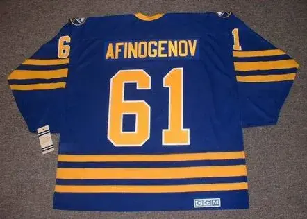MAXIM AFINOGENOV Buffalo Sabres 2006 CCM Vintage Throwback NHL Hockey Jersey 