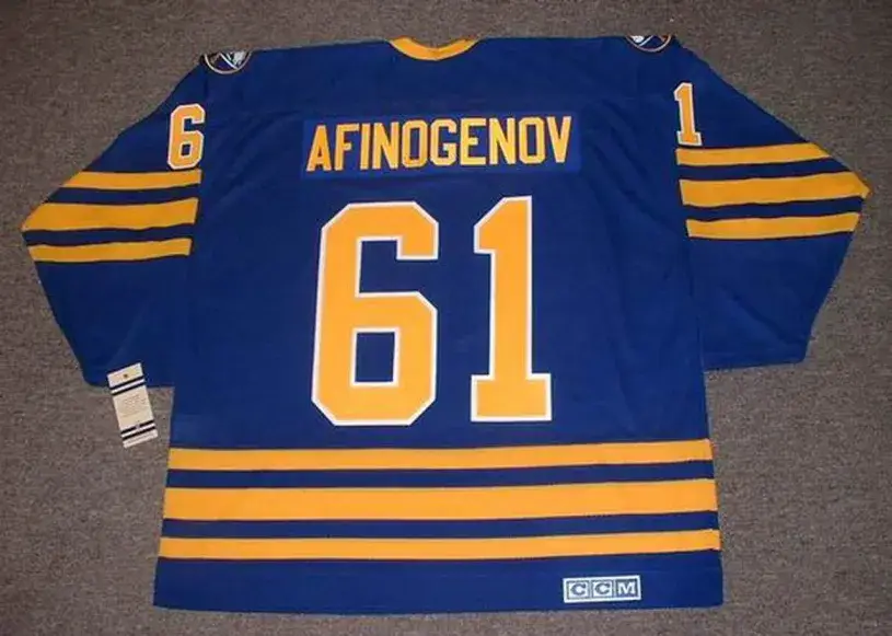 MAXIM AFINOGENOV Buffalo Sabres 2006 CCM Vintage Throwback NHL Hockey Jersey 