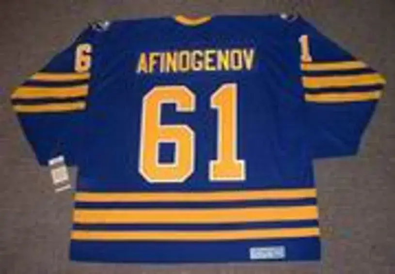 MAXIM AFINOGENOV Buffalo Sabres 2006 CCM Vintage Throwback NHL Hockey Jersey 