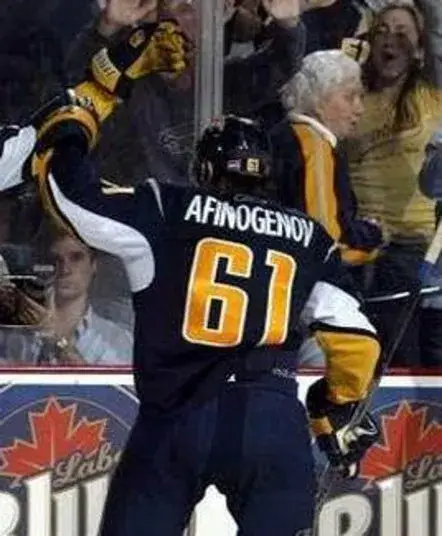 MAXIM AFINOGENOV Buffalo Sabres 2006 REEBOK Throwback NHL Hockey Jersey 