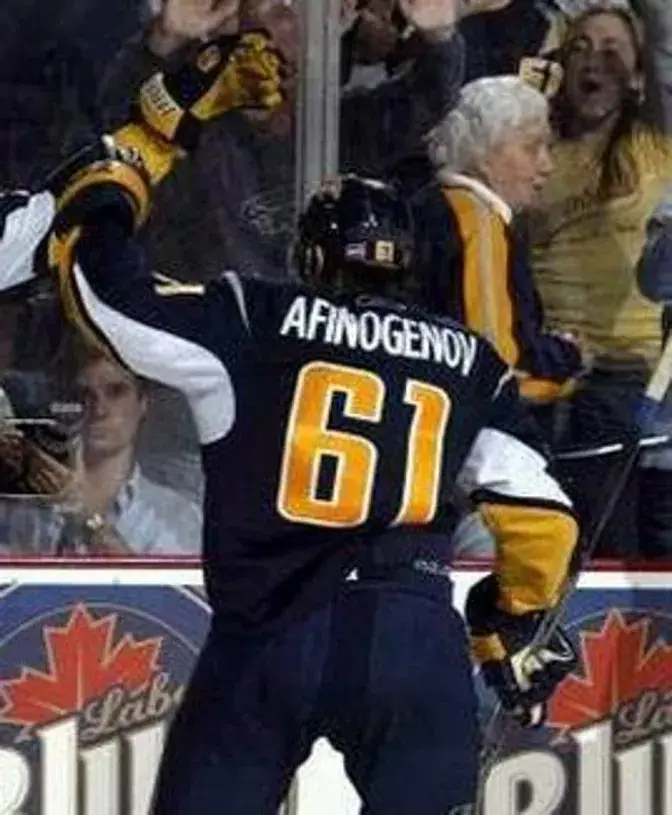 MAXIM AFINOGENOV Buffalo Sabres 2006 REEBOK Throwback NHL Hockey Jersey 