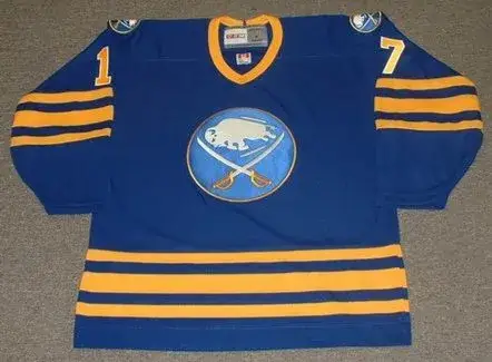 MIKE FOLIGNO Buffalo Sabres 1982 CCM Vintage Throwback Away NHL Hockey Jersey