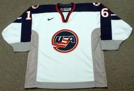 PAT LAFONTAINE 1998 USA Nike Olympic Throwback Hockey Jersey