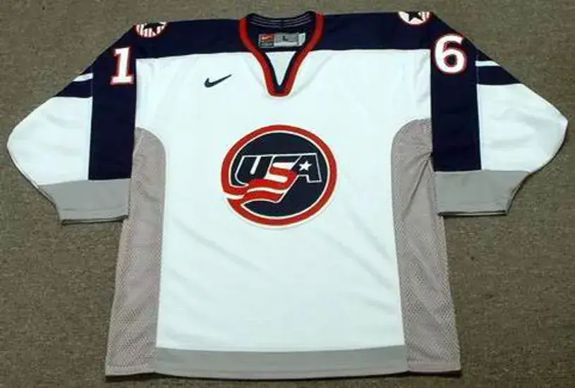 PAT LAFONTAINE 1998 USA Nike Olympic Throwback Hockey Jersey