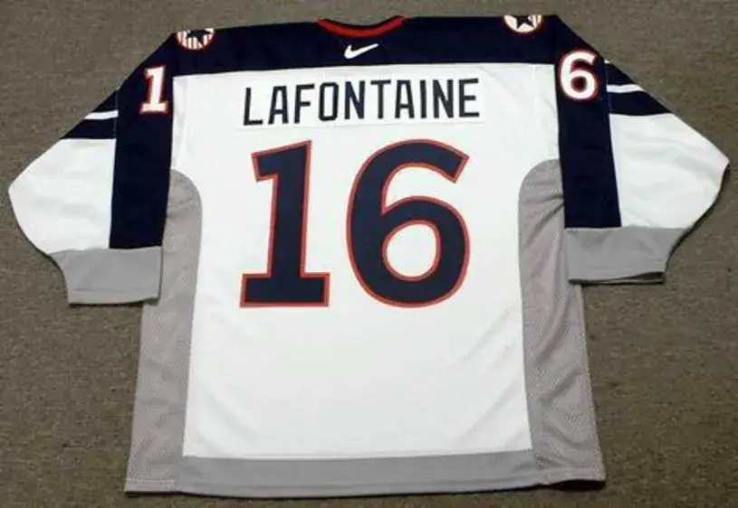 PAT LAFONTAINE 1998 USA Nike Olympic Throwback Hockey Jersey 