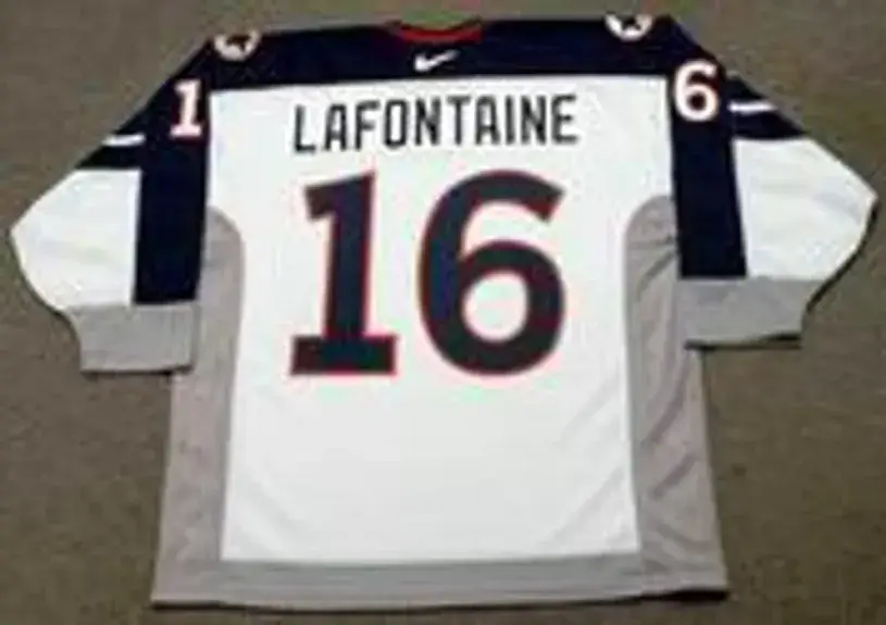 PAT LAFONTAINE 1998 USA Nike Olympic Throwback Hockey Jersey 