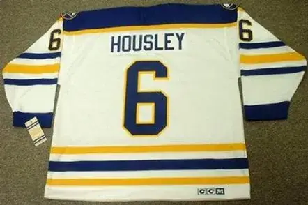 PHIL HOUSLEY Buffalo Sabres 1988 CCM Vintage Throwback Home Hockey Jersey
