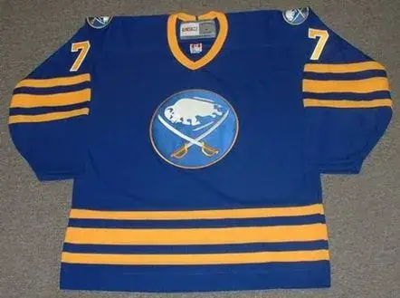 PIERRE TURGEON Buffalo Sabres 1989 CCM Vintage Throwback Away NHL Hockey Jersey