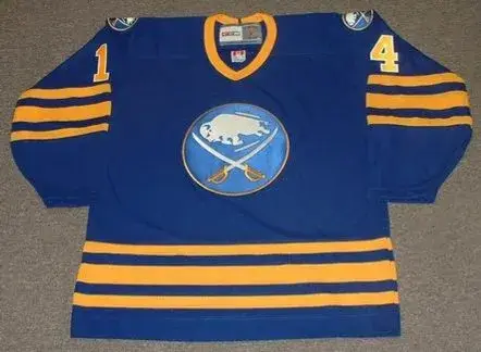 RENE ROBERT Buffalo Sabres 1978 CCM Vintage Throwback Away NHL Hockey Jersey