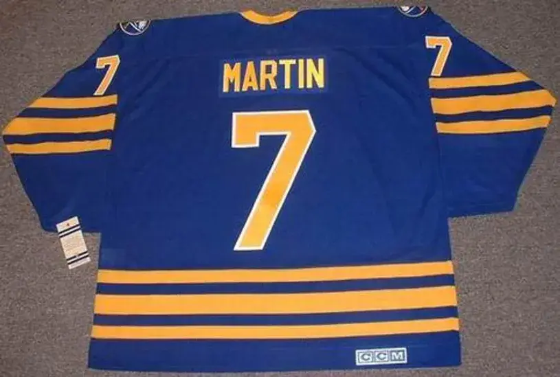 RICK MARTIN Buffalo Sabres 1980 CCM Vintage Throwback Away Hockey Jersey