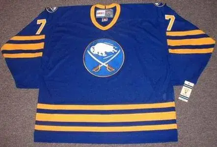 RICK MARTIN Buffalo Sabres 1980 CCM Vintage Throwback Away Hockey Jersey 