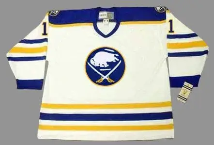 ROGER CROZIER Buffalo Sabres 1974 Home CCM Throwback NHL Hockey Jersey