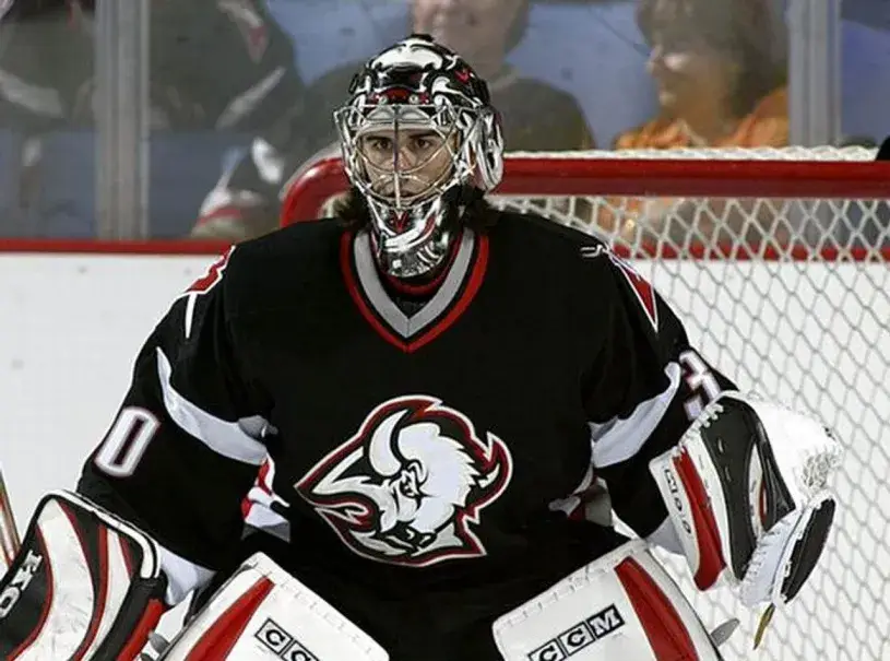RYAN MILLER Buffalo Sabres 2005 Home CCM Throwback NHL Jersey 